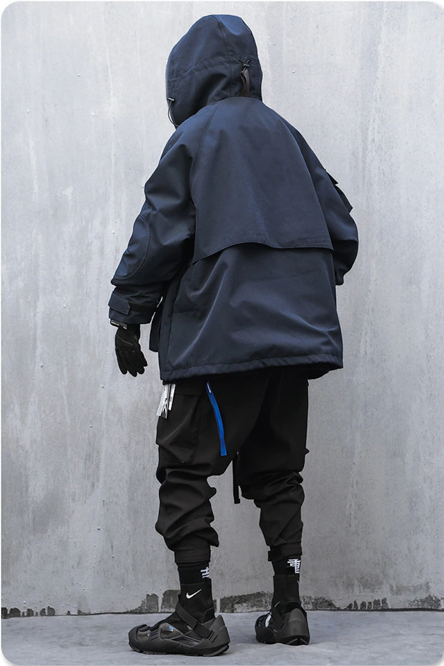Y2K Aesthetic Futuristic Utility Cargo Jacket for Niche Women Fashion