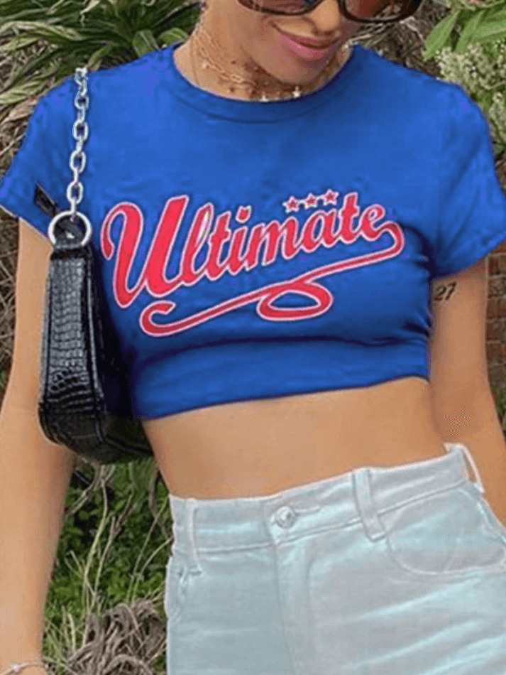 Y2K Aesthetic Graphic Crop Top - Coquette & Grunge Style, Cute Pastel Goth Fashion