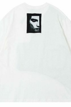 Y2K Aesthetic Graphic Patchwork T-Shirt - Coquette & Grunge Style Tops
