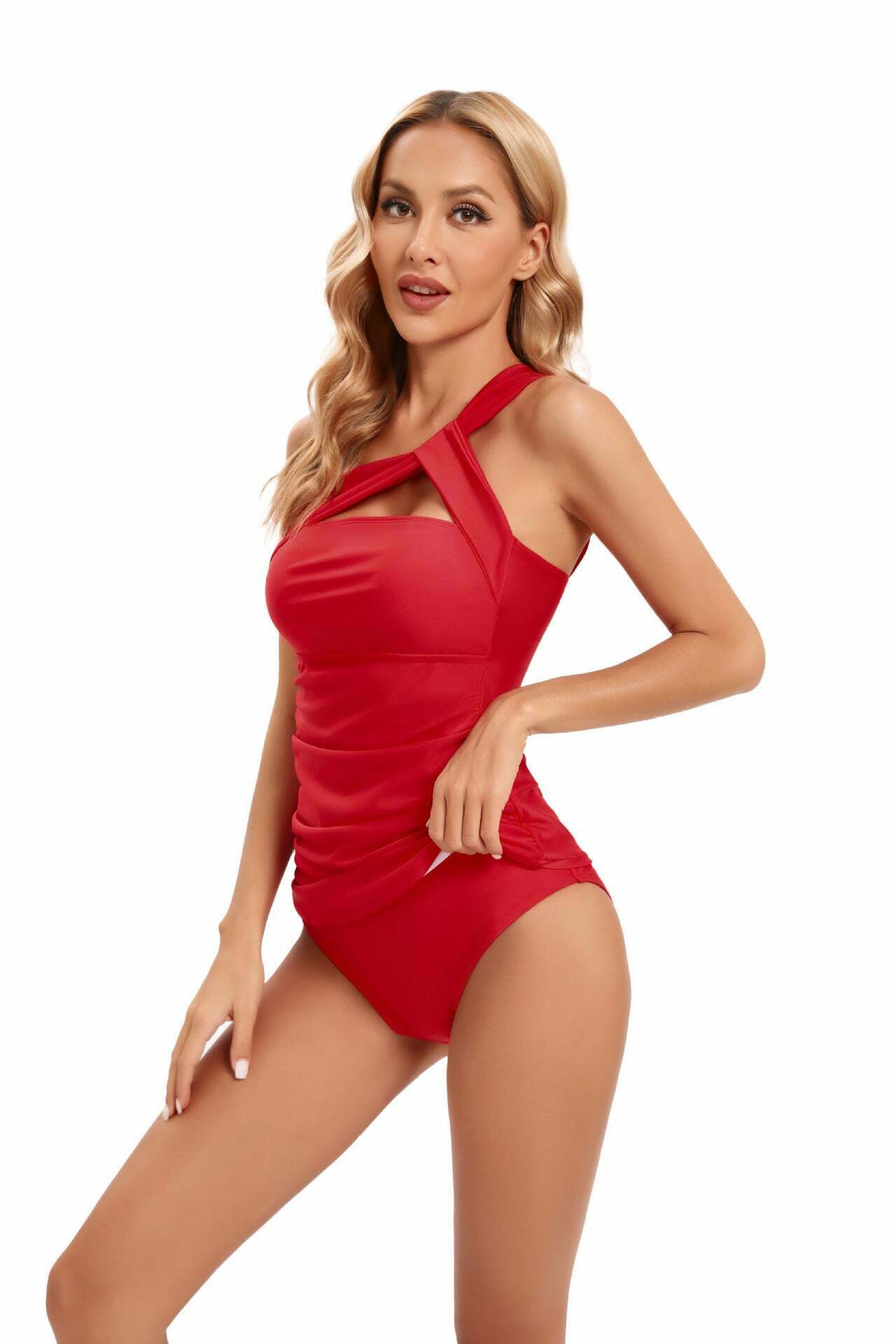 Y2K Aesthetic Halter Backless Bikini - Coquette Style Grunge Fashion for Women