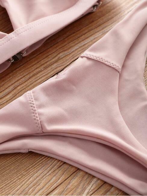 Y2K Aesthetic Halter Thong Bikini for Niche Women Fashion