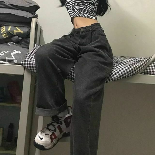 Y2K Aesthetic High Waist Black Pants for Women - Coquette Style Grunge Fashion Outfit