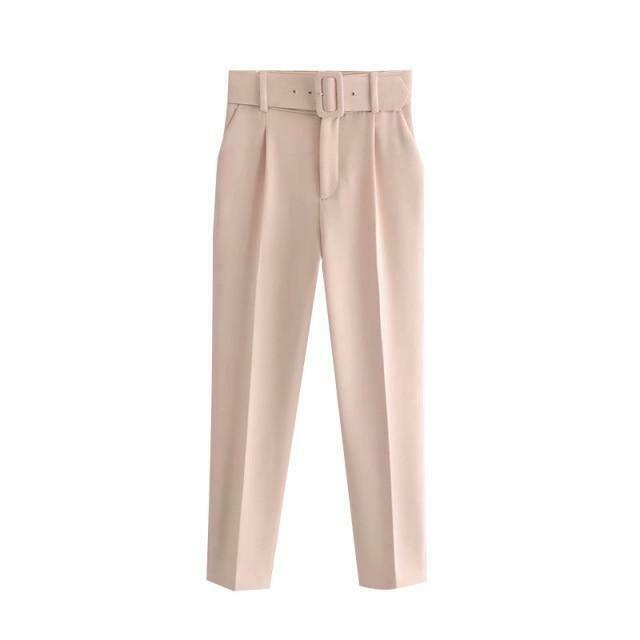 Y2K Aesthetic High Waist Cargo Pants with Belt - Coquette Grunge Fashion for Women