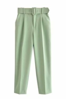 Y2K Aesthetic High Waist Cargo Pants with Belt - Coquette Grunge Fashion for Women