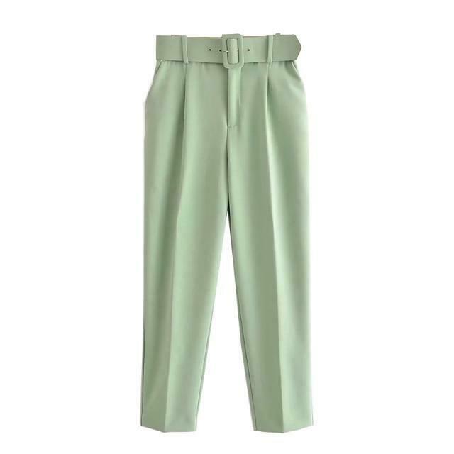 Y2K Aesthetic High Waist Cargo Pants with Belt - Coquette Grunge Fashion for Women
