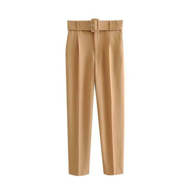 Y2K Aesthetic High Waist Cargo Pants with Belt - Coquette Grunge Fashion for Women