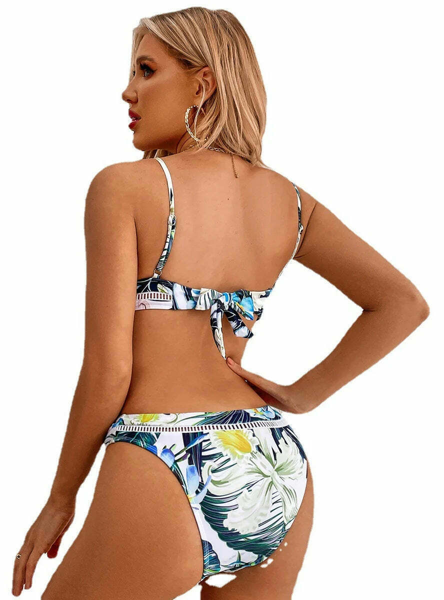 Y2K Aesthetic High Waist Sexy Beach Bikini - Retro Style for Modern Beach Babes