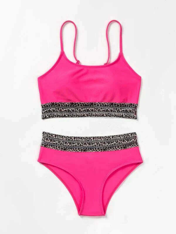 Y2K Aesthetic High Waist Swimsuit for Women - Solid Color, Sexy, Coquette Style