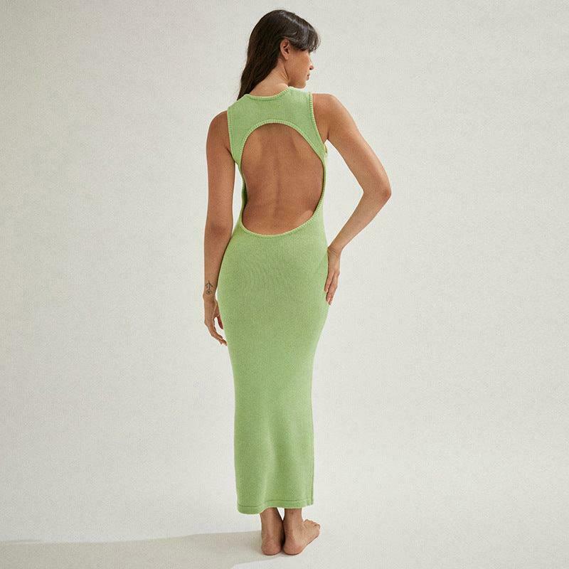Y2K Aesthetic Holiday Backless Bodycon Dress - Coquette Grunge Fashion & Pastel Goth Vibes