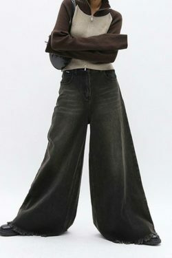 Y2K Aesthetic Knit Contrast Color High Neck Cardigan