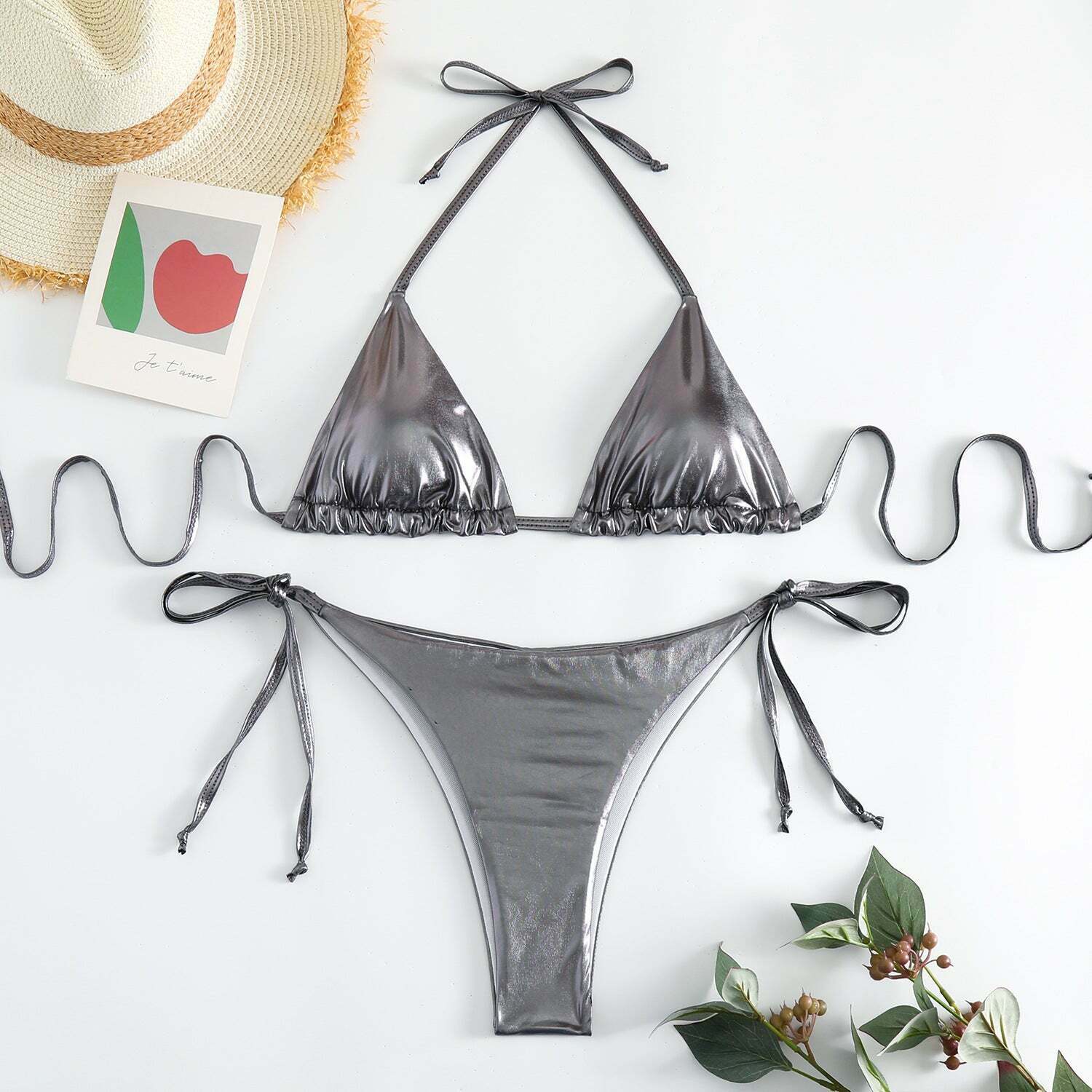 Y2K Aesthetic Lace-Up Bikini: Coquette Style for Women - Grunge, Pastel Goth, and More