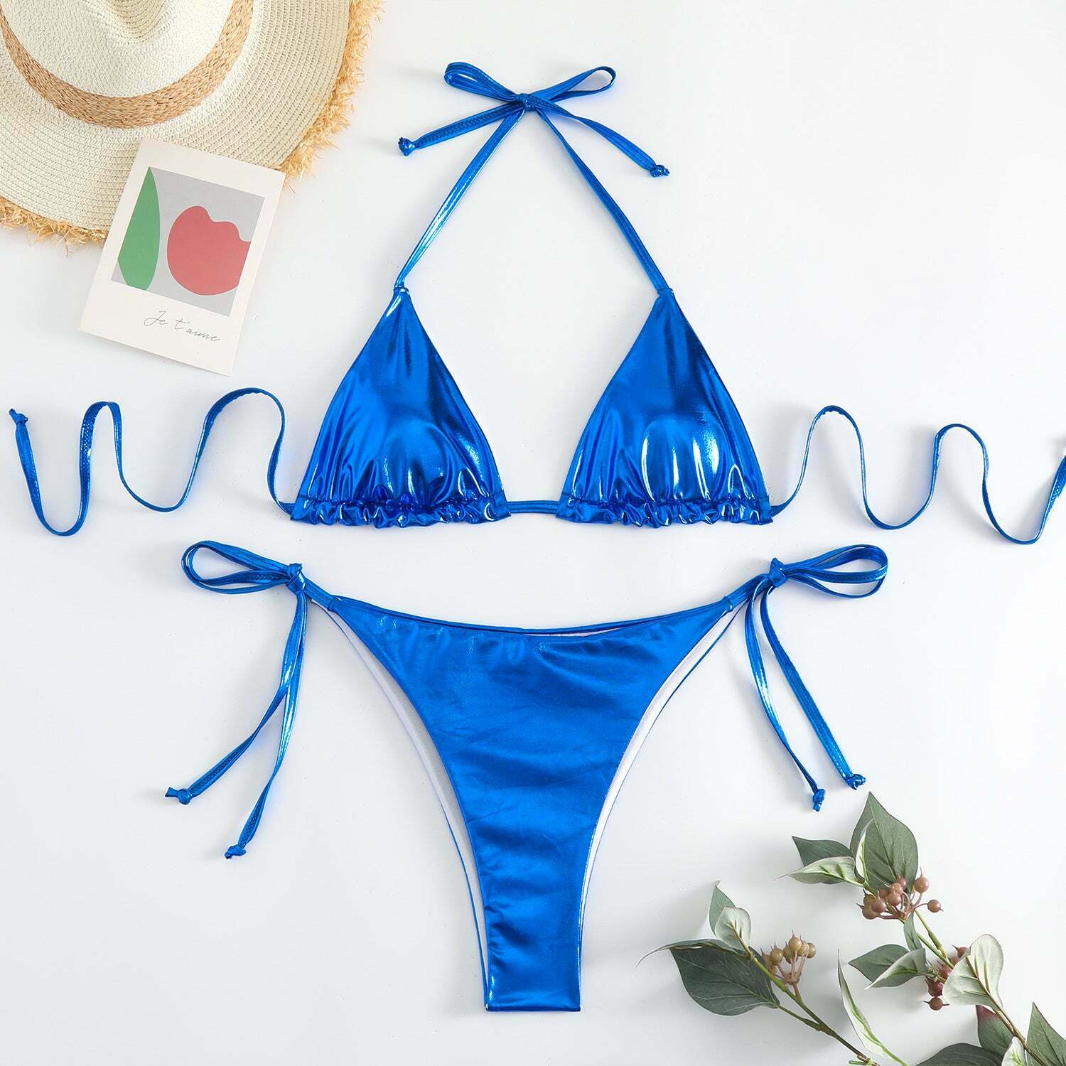 Y2K Aesthetic Lace-Up Bikini: Coquette Style for Women - Grunge, Pastel Goth, and More