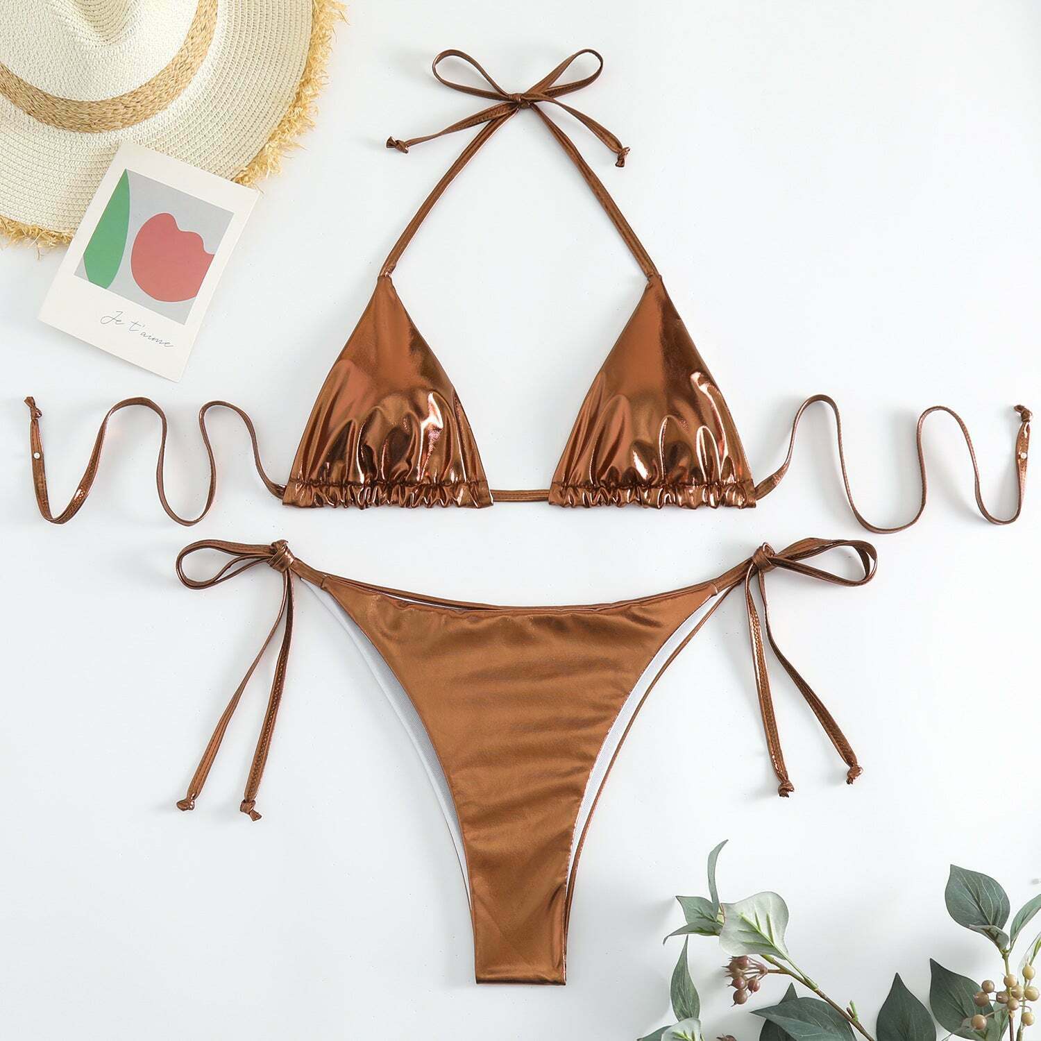 Y2K Aesthetic Lace-Up Bikini: Coquette Style for Women - Grunge, Pastel Goth, and More