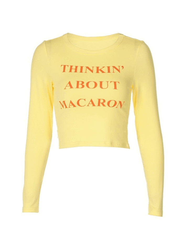 Y2K Aesthetic Letter Print Crop Tee: Coquette & Grunge Style, Cute Tops, Pastel Goth, Cargo Skirt