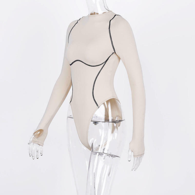 Y2K Aesthetic Long-Sleeved Bodysuit: Coquette Grunge with Pastel Goth & Old Money Vibes