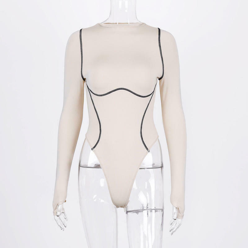 Y2K Aesthetic Long-Sleeved Bodysuit: Coquette Grunge with Pastel Goth & Old Money Vibes