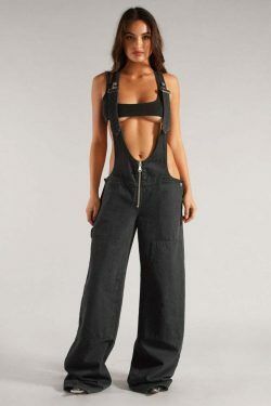 Y2K Aesthetic Loose Casual Cargo Skirt with Wide-Leg Drape - Coquette Fashion for Women