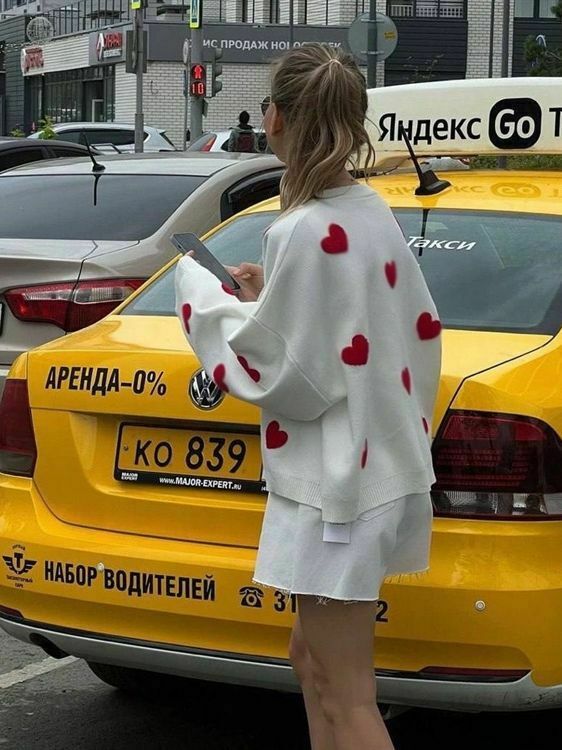 Y2K Aesthetic Loose Hearts Casual Sweater for Women - Coquette & Grunge Style Fashion
