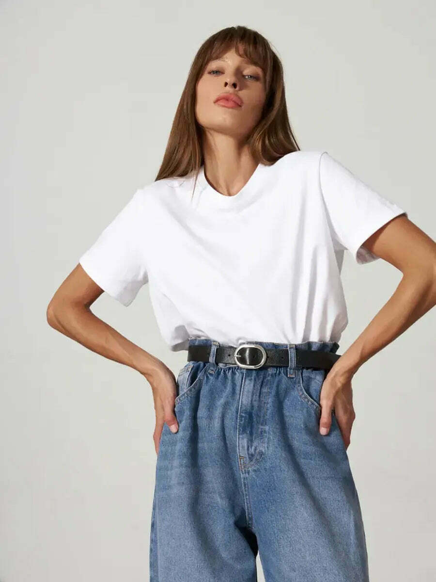 Y2K Aesthetic Loose T-Shirt - Coquette & Grunge Style, Cute Tops, Past
