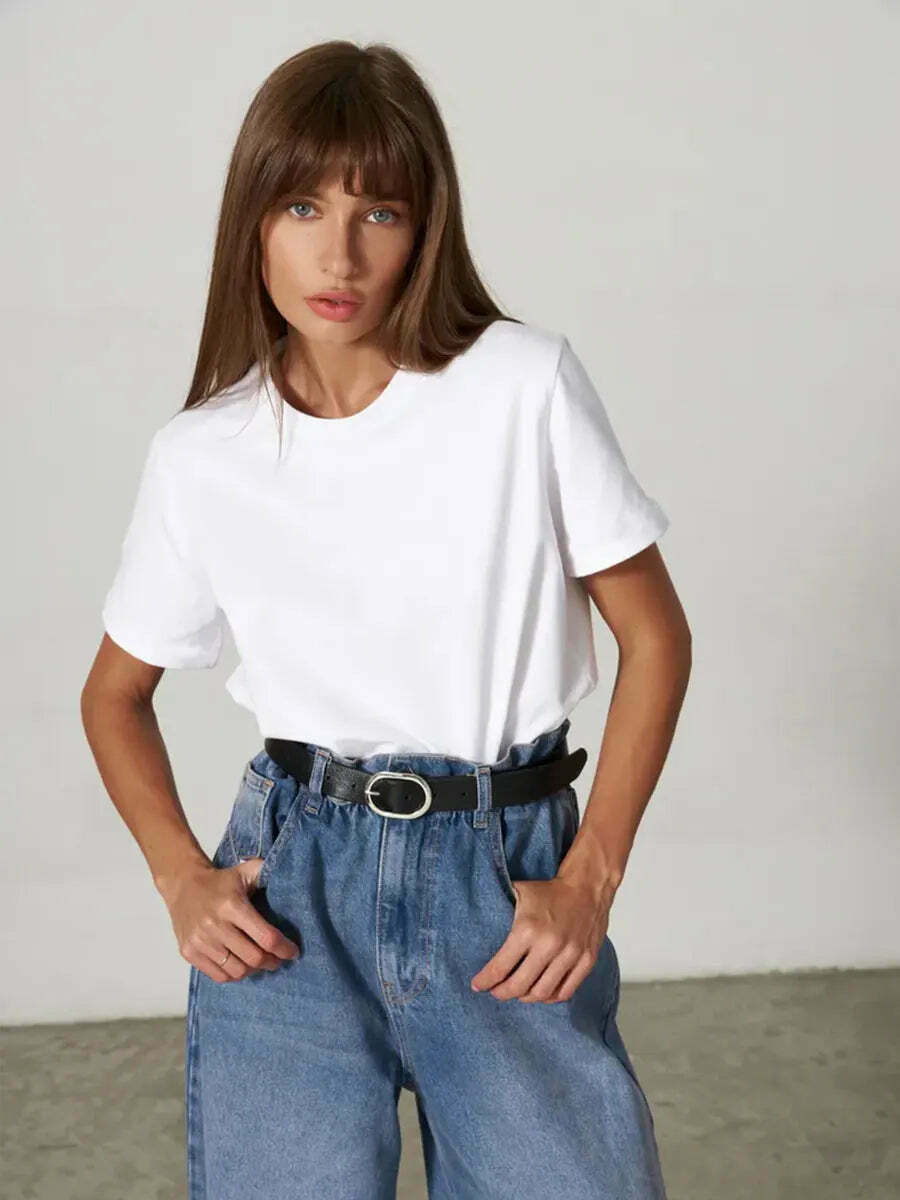 Y2K Aesthetic Loose T-Shirt - Coquette & Grunge Style, Cute Tops, Past
