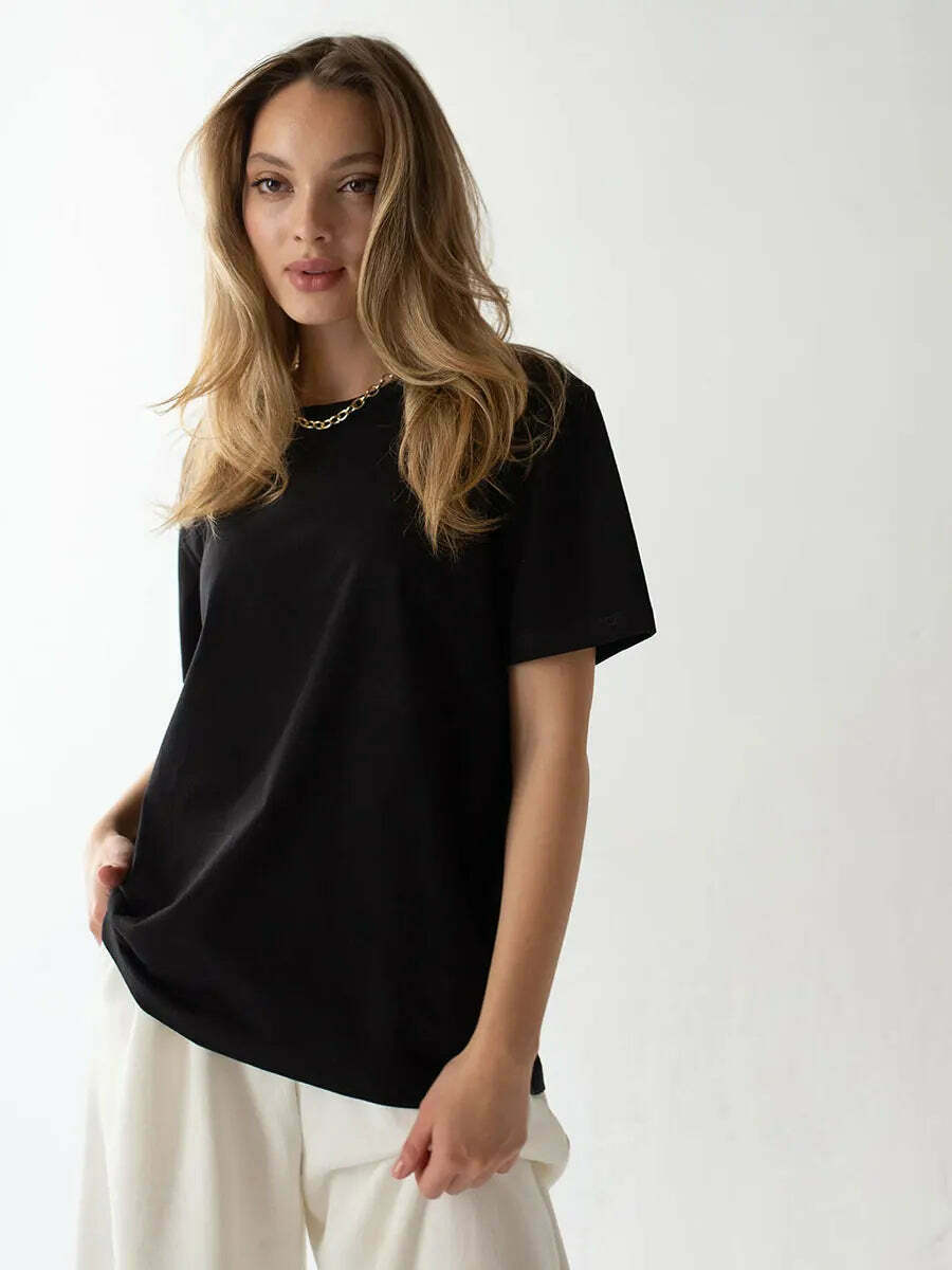 Y2K Aesthetic Loose T-Shirt - Coquette & Grunge Style, Cute Tops, Past