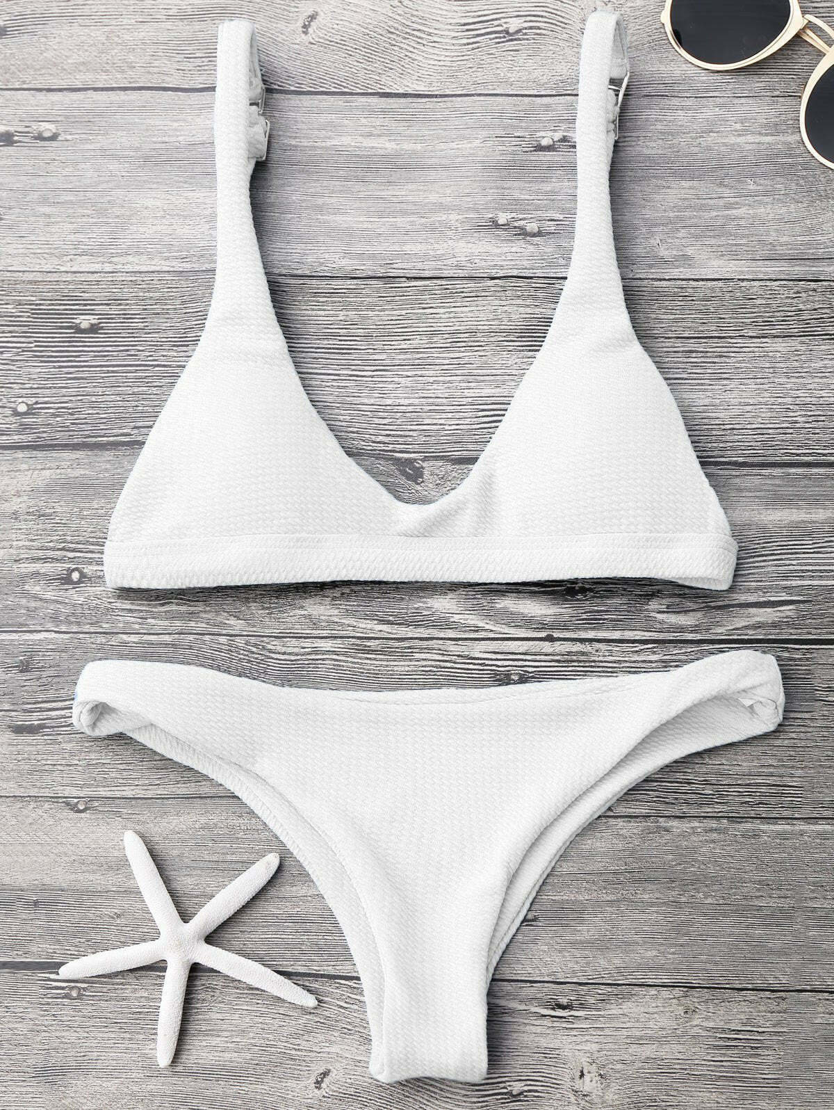 Y2K Aesthetic Low Waisted Padded Scoop Bikini Set for Niche Women Fashion