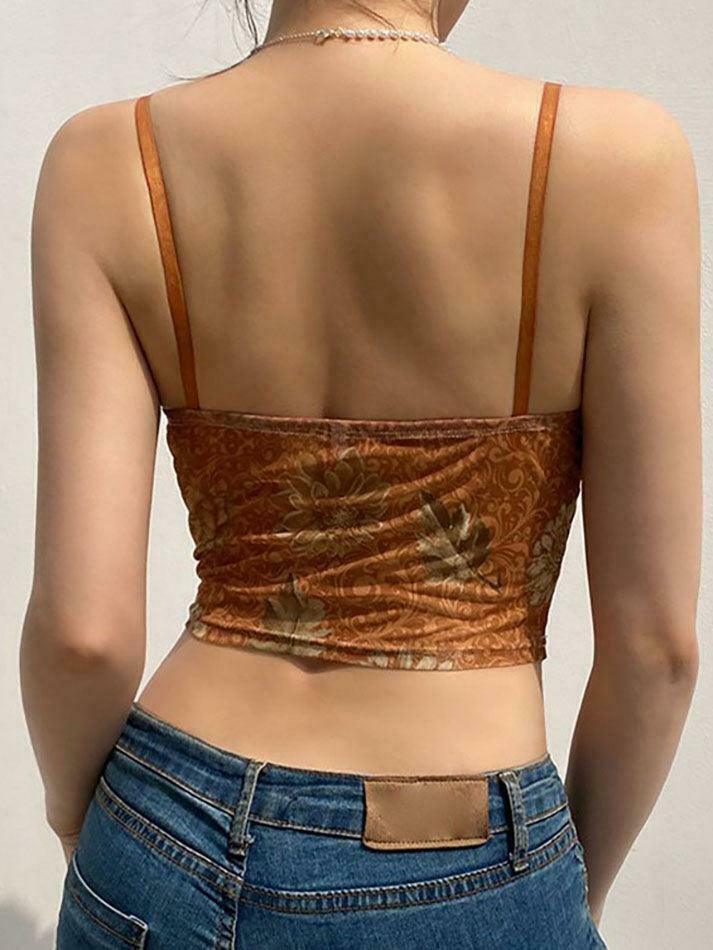 Y2K Aesthetic Mesh Crop Top: Coquette Style Grunge Fashion with Pastel Goth Vibes