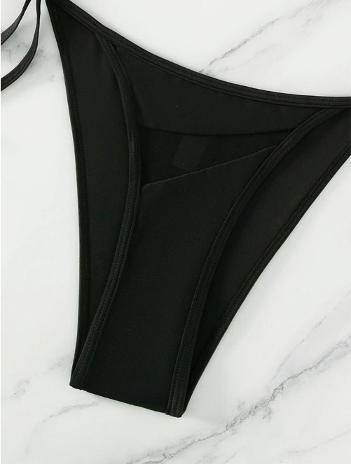 Y2K Aesthetic Mesh Split Swimsuit - Coquette Style Grunge Fashion for Women
