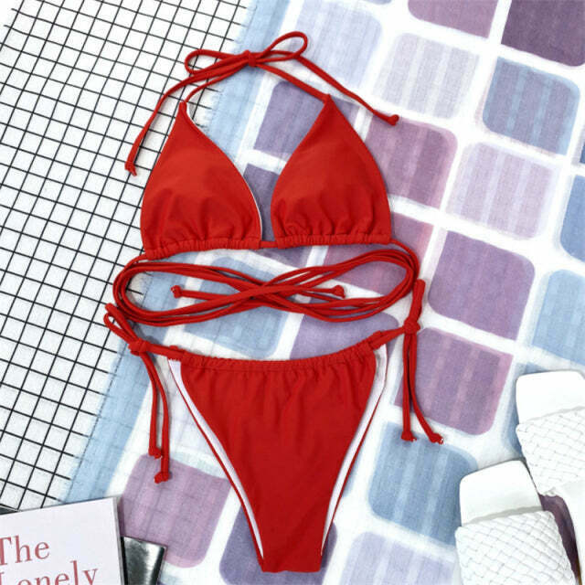 Y2K Aesthetic Micro Bikini Summer Set for Niche Women Fashion