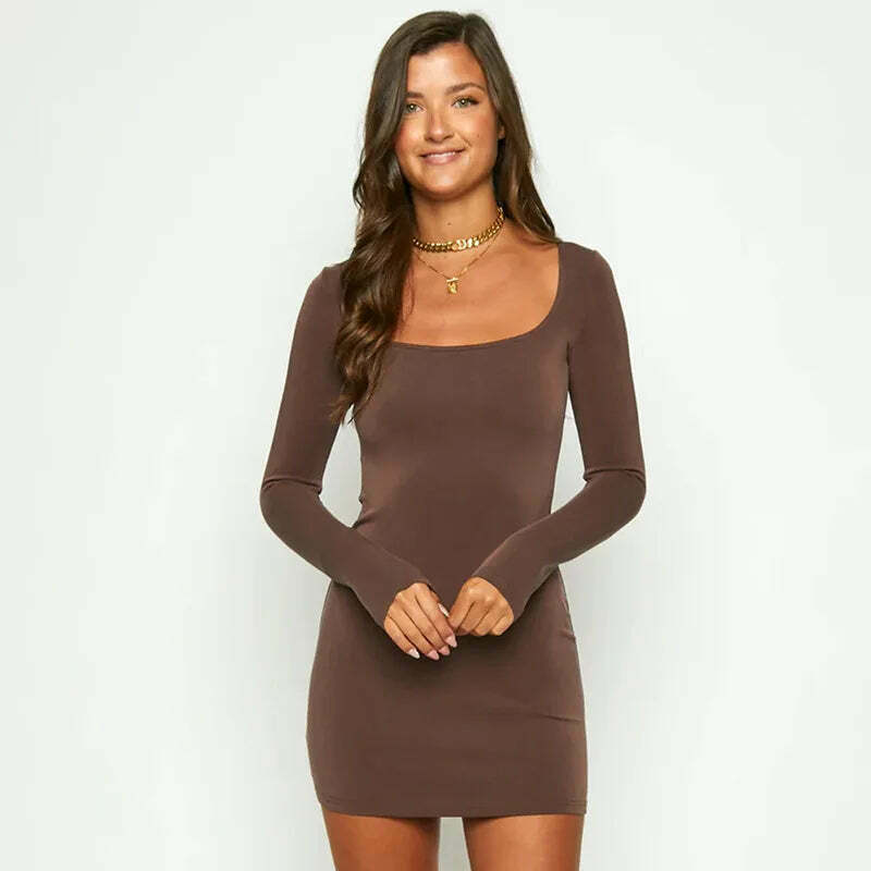 Y2K Aesthetic Mini Bodycon Dress for Women - Coquette Style Grunge Outfit with Pastel Goth Vibes