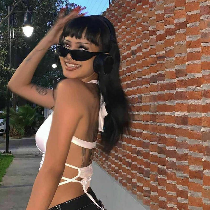 Y2K Aesthetic Morris Bandage Crop Top - Coquette Style Grunge Fashion for Women