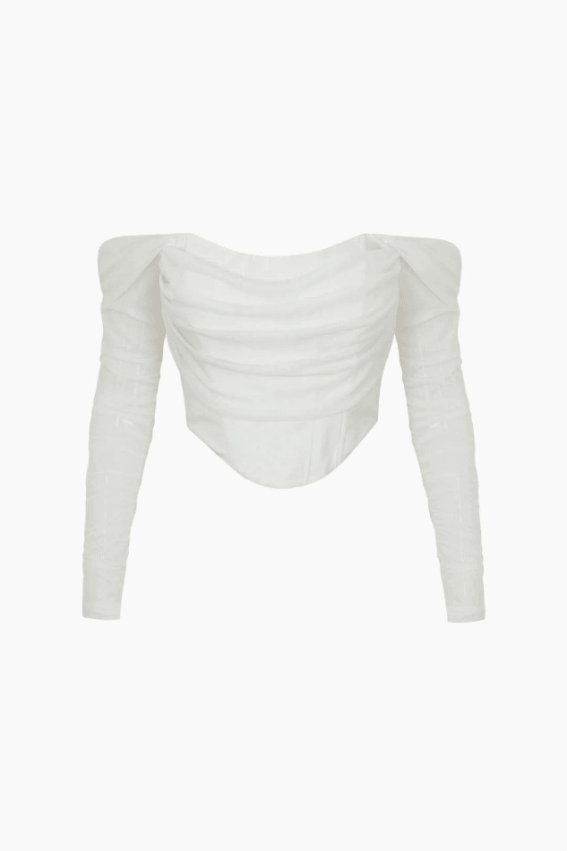 Y2K Aesthetic Off-The-Shoulder Corset Top - Coquette Grunge Elegance