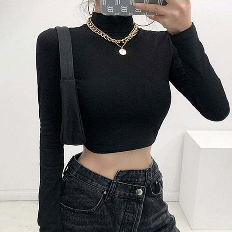 Y2K Aesthetic Owen Open Back Crop Top - Coquette Grunge Fashion with Pastel Goth Touch