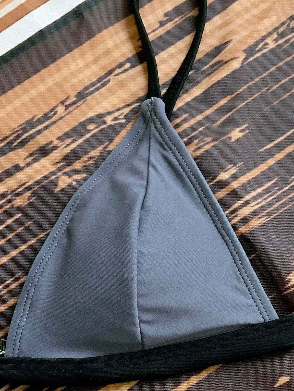 Y2K Aesthetic Padded Plunge V String Bikini for Women - Coquette Style Grunge Fashion & Cute Tops