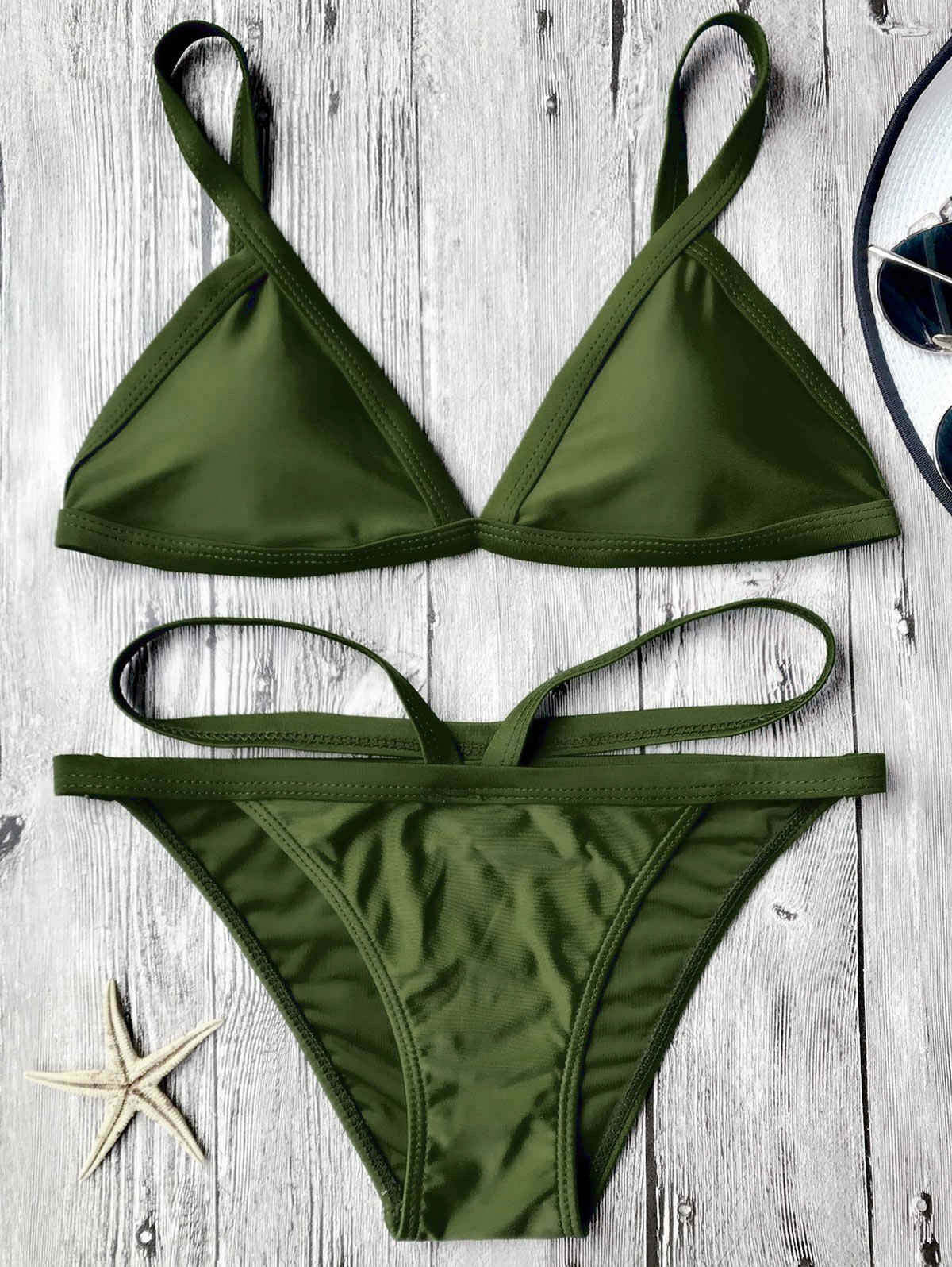 Y2K Aesthetic Padded V Strap Thong Bikini Set in Coquette Style