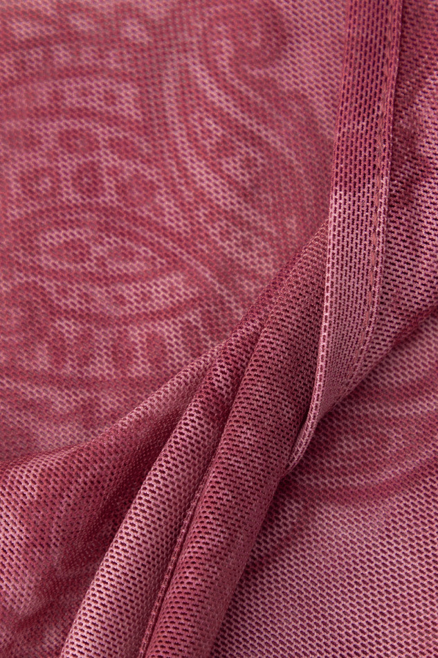 Y2K Aesthetic Paisley Print Mesh Tank - Grunge Coquette Fashion Statement