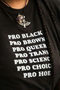 Y2K Aesthetic Pro Black Pro Brown Pro Queer T-Shirt for Niche Women Fashion