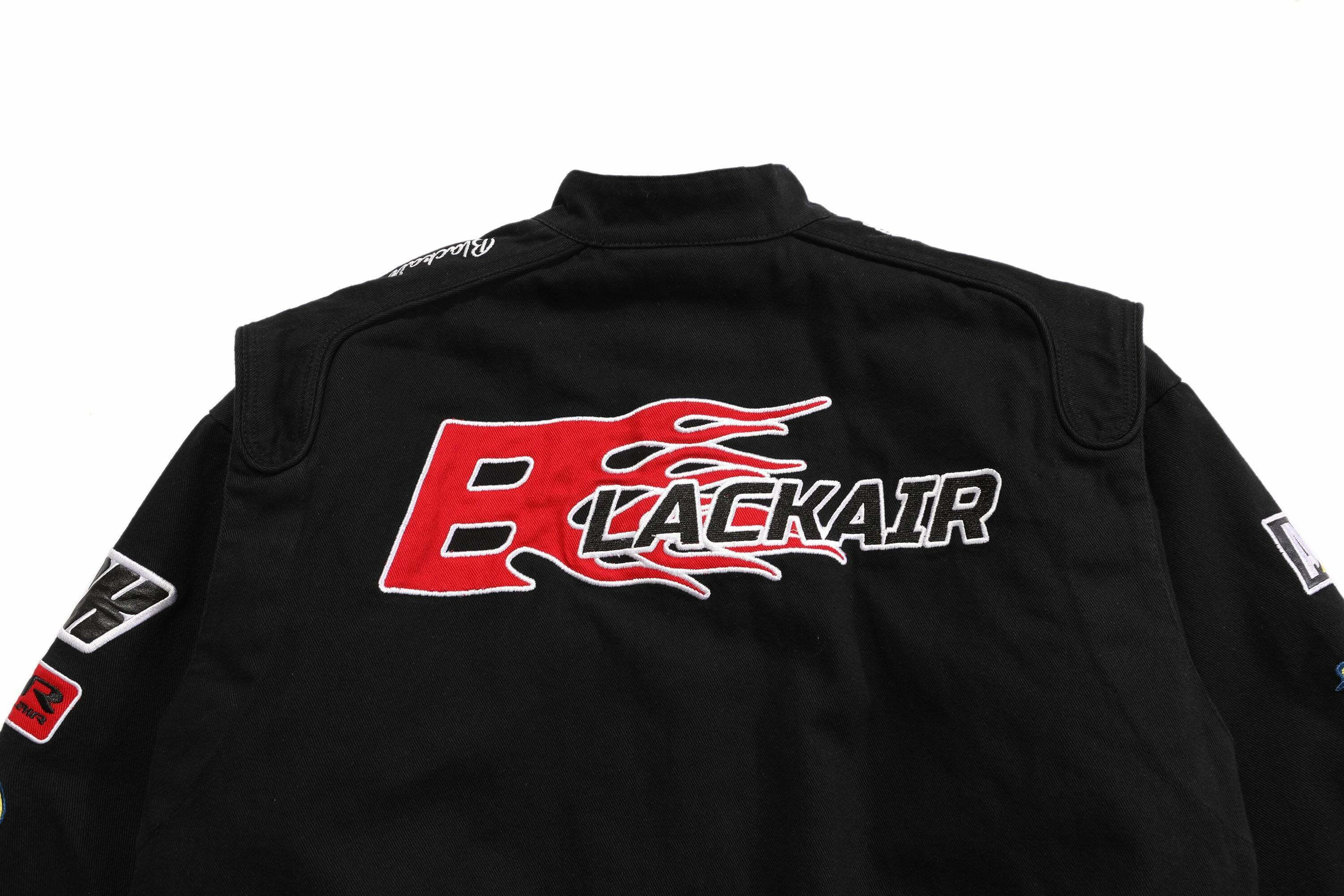 Y2K Aesthetic Racing Jacket by BLACK AIR x MADE EXTREME - Coquette Style Grunge Fashion for Women