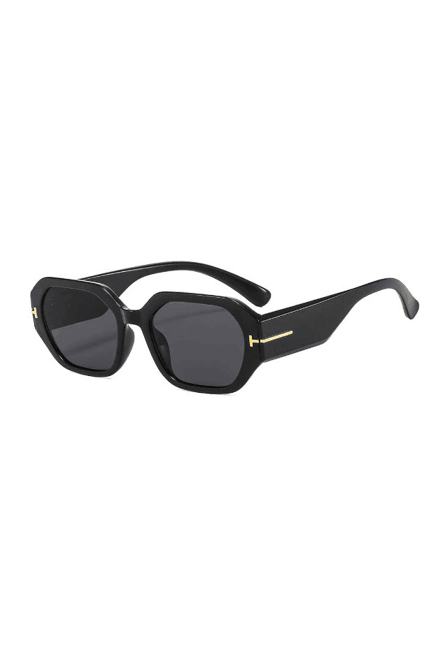Y2K Aesthetic Rectangle Frame Sunglasses for Women - Coquette, Grunge, Pastel Goth Fashion
