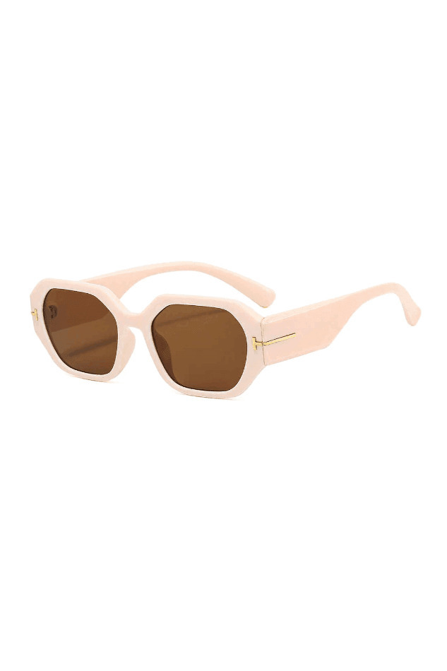 Y2K Aesthetic Rectangle Frame Sunglasses for Women - Coquette, Grunge, Pastel Goth Fashion