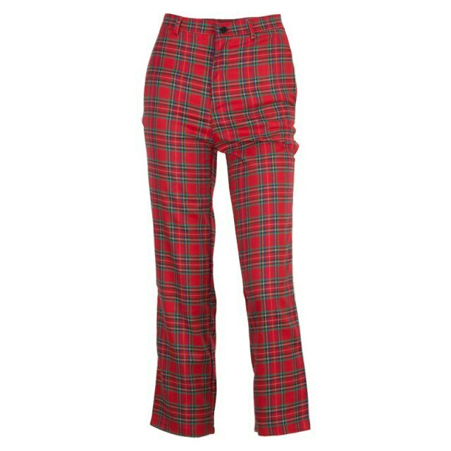 Y2K Aesthetic Red Plaid Cargo Skirt - Coquette Grunge Fashion for Women