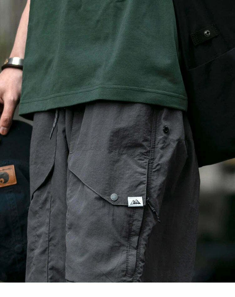 Y2K Aesthetic Ripstop Cargo Pants for Women - Coquette Style Grunge Fashion with Functional Pockets