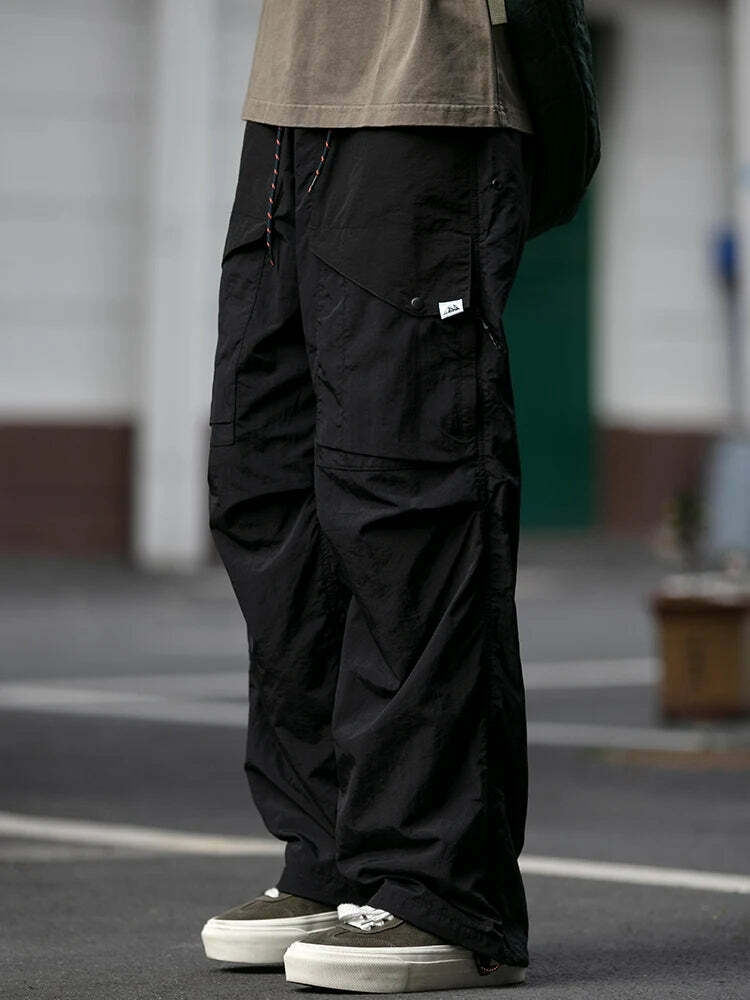 Y2K Aesthetic Ripstop Cargo Pants for Women - Coquette Style Grunge Fashion with Functional Pockets