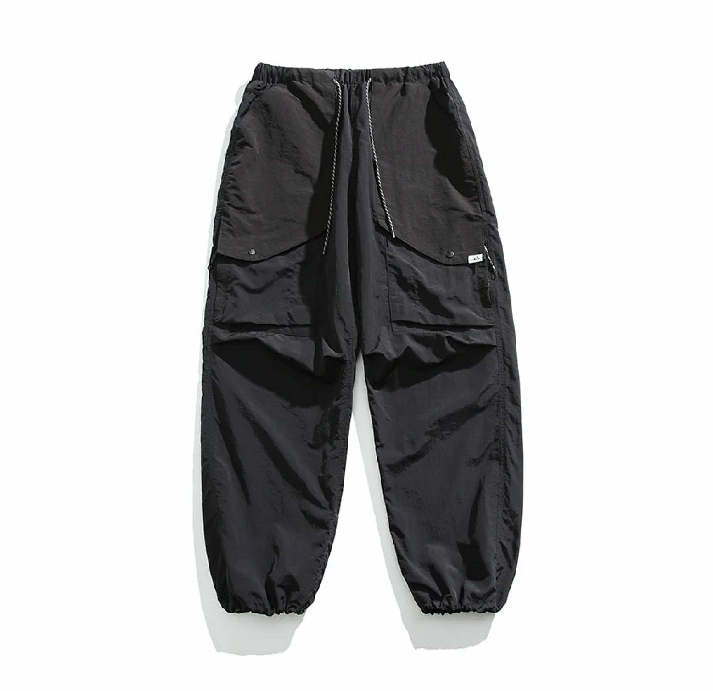 Y2K Aesthetic Ripstop Cargo Pants for Women - Coquette Style Grunge Fashion with Functional Pockets