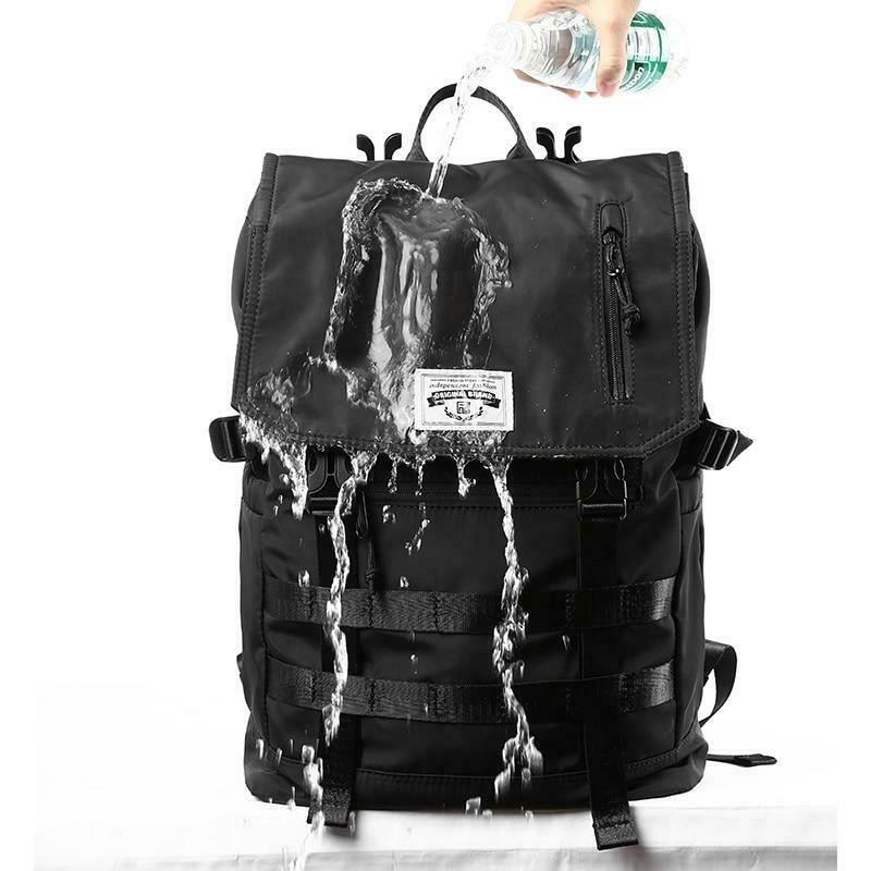 Y2K Aesthetic Roll Top Utility Strap Backpack for Niche Women Fashion