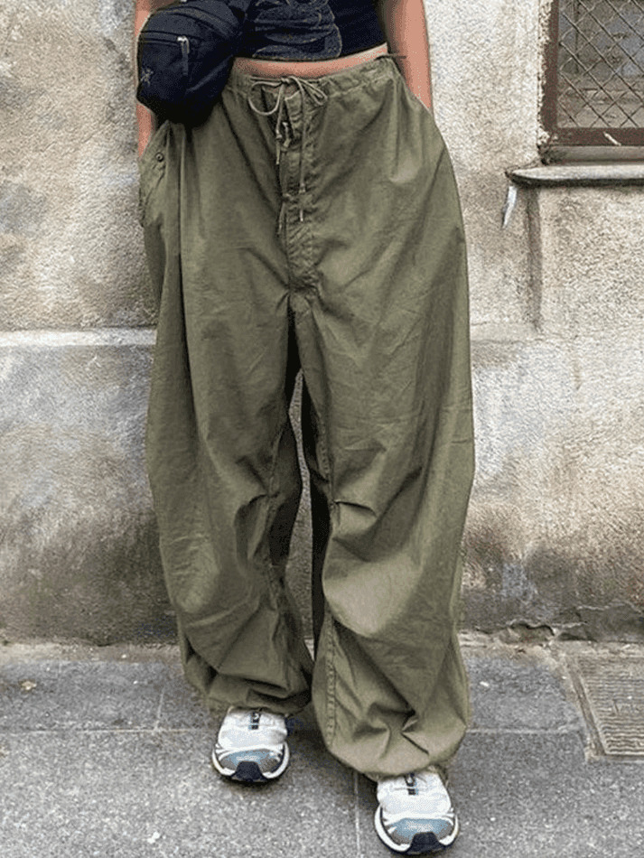 Y2K Aesthetic Ruched Cargo Skirt - Coquette Style Grunge Fashion for Women