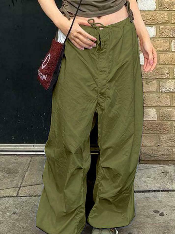 Y2K Aesthetic Ruched Cargo Skirt - Coquette Style Grunge Fashion for Women