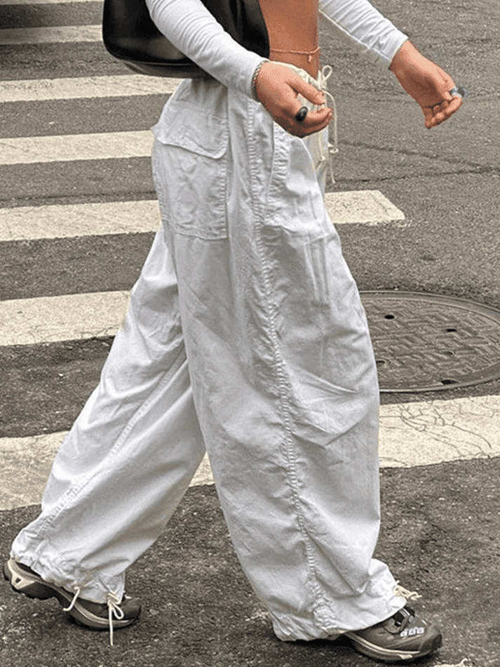 Y2K Aesthetic Ruched Cargo Skirt - Coquette Style Grunge Fashion for Women