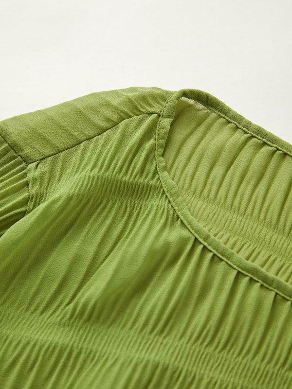 Y2K Aesthetic Ruched Flared Long Sleeve Tee for Women - Coquette & Grunge Style Fashion