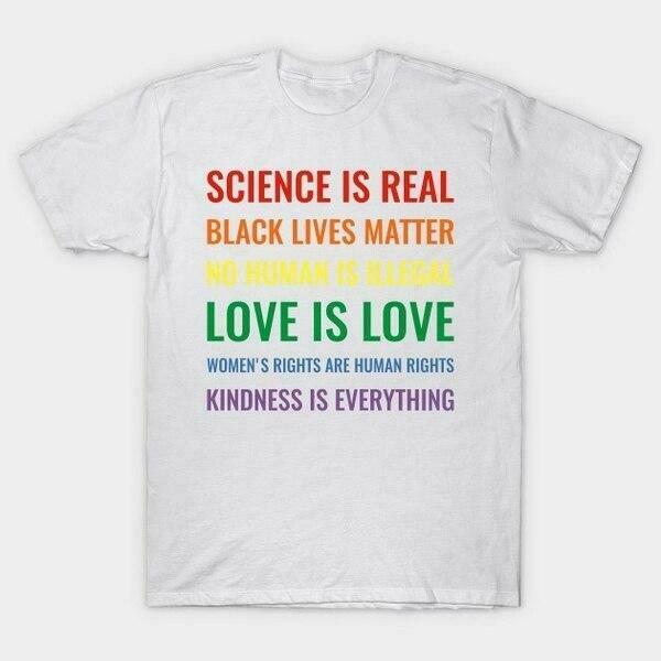 Y2K Aesthetic Science Is Real Black Lives Matter T-Shirt for Women - Coquette Grunge Style